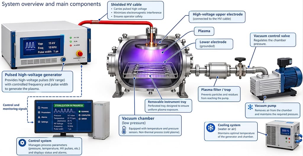 Pulsed High-Voltage Plasma Sterilizer